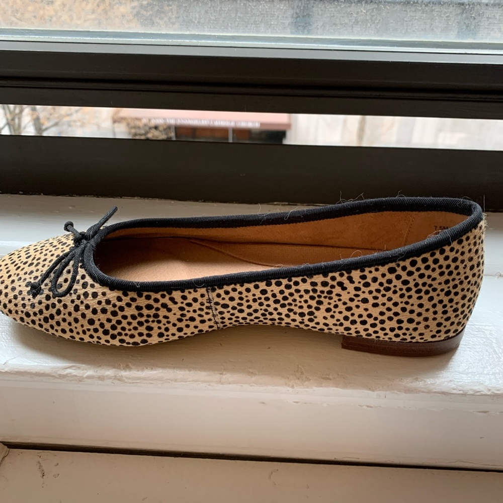 Animal print flats